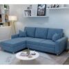 Sofa chữ L xanh dương