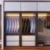 Tủ Quần Áo Cánh Kính Trượt Âm Tường Hiện Đại - TQAVP38