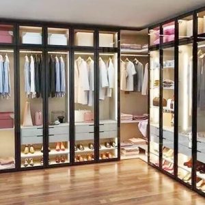 Tủ Quần Áo Cánh Kính Vuông Góc - TQAVP45