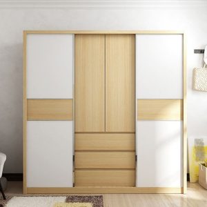 Tủ Quần Áo 3 Buồng 4 Cánh - TQAVP29