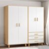 Tủ Quần Áo 2 Buồng 4 Cánh Gỗ MDF - TQAVP10