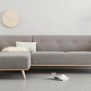 Sofa nỉ màu xám giá rẻ