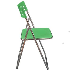 Ghế gấp nhựa màu xanh