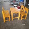 Bàn Ghế Cafe Thấp Gỗ Thông Tự Nhiên - BGCVP08
