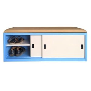 Tủ Giày Bằng Thép Kết Hợp Ghế Ngồi - TGVP08