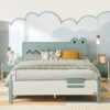 Giường Ngủ Gỗ Sồi Hình Cá Sấu Cho Bé - GNVP22