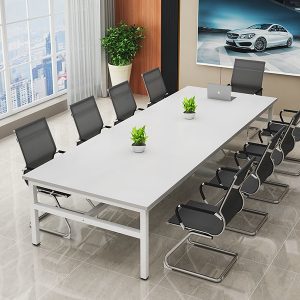 Bàn họp chân sắt 2m4 gỗ công nghiệp giá rẻ