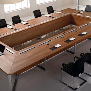 bàn họp gỗ sồi