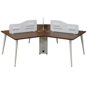 Module Bàn Làm Việc 3 Người Vách Ngăn Bằng Tôn - BLVVP52