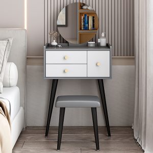 Bàn Phấn Nhỏ Gọn Gương Tròn - BTDVP10