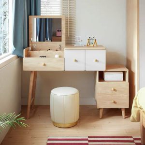 Bàn Trang Điểm Gương Lật Phong Cách Bắc Âu - BTDVP11