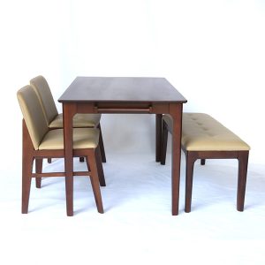 Bộ Bàn Ghế Ăn 4 Người Gỗ Cao Su - BGAVP01