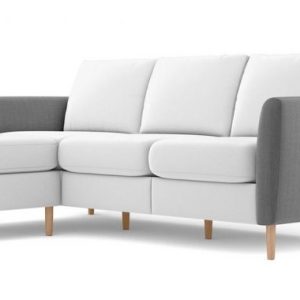 Ghế sofa nỉ màu trắng