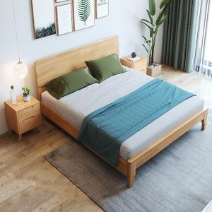 Giường Ngủ Gỗ Tự Nhiên 2m2 Có Ngăn Để Đồ - GNVP07