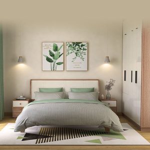 Giường Gỗ Sồi Tự Nhiên Phong Cách Nordic - GNVP16