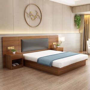 Giường Ngủ Có Tab Đầu Giường, Tấm Ốp Kéo Dài - GNVP15