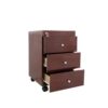 Hộc Di Động 3 Ngăn Màu Cánh Gián - HTVP06