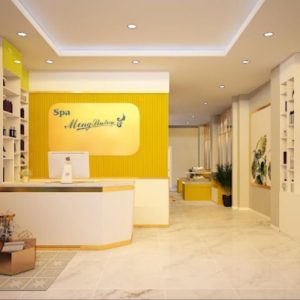 Quầy Lễ Tân Spa 1m4 – QLTVP28