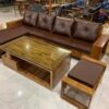 Sofa gỗ hương xám thiết kế hộp