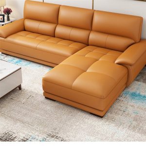 Sofa góc chữ L bọc da