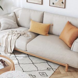 Sofa văng bọc vải cotton sang trọng