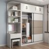 Tủ Quần Áo 2 Cánh Lùa Liền Bàn Trang Điểm - TQAVP27