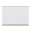 Tủ Tài Liệu 3 Cánh Gỗ Cao Su - THSGVP07