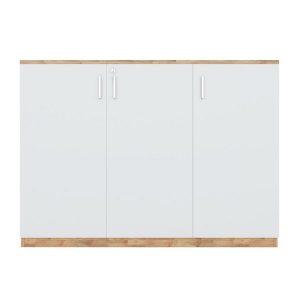 Tủ Tài Liệu 3 Cánh Gỗ Cao Su - THSGVP07